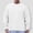 #White, variant on DPTALR George Fashionable Men's Solid Color Long Sleeve Round-Neck Blouses Shirts,Navy,Big and Tall Men S