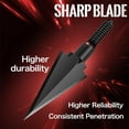 thumbnail image 4 of AMEYXGS Archery Broadheads 100Grain Traditional Tips for Compound, Recurve Bow & Crossbow, Pack of 12, 4 of 7