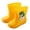 Kids Rain Boots-Yellow, variant on GobdXE Kids Rain Boots Solid Cute 3D Snake Hatching Egg Applique Waterproof Non Slip Rubber Mid‑Calf Boots for Outdoor Play Size:2.5-3 Years,Pink