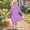 Purple, variant on Fatuov Weekend Casual Dress for Kids Girls Funny Printed Crew Neck Ruffled Comfy Dress for Daily Short Sleeve Summer Beach Dress 3-12 Years