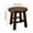 Brown, variant on COM1950s Solid Wood Stool, Small Round Stool for Extra Seating, Compact Stool for Living Room Bedroom Entryway, 9.8 Inch