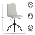 thumbnail image 2 of Urban Shop Rolling Linen Swivel Office Chair, Multiple Colors, 2 of 8