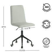 Urban Shop Rolling Linen Swivel Office Chair, Multiple Colors