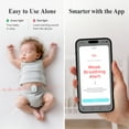 thumbnail image 4 of Sense-U Smart Baby Monitor Pro with Arousal Vibration, Audible and App Alerts: Tracks Abdominal Movement, Rollover, Feeling Temperature, Wearable Smart Sleep Monitor, 4 of 10