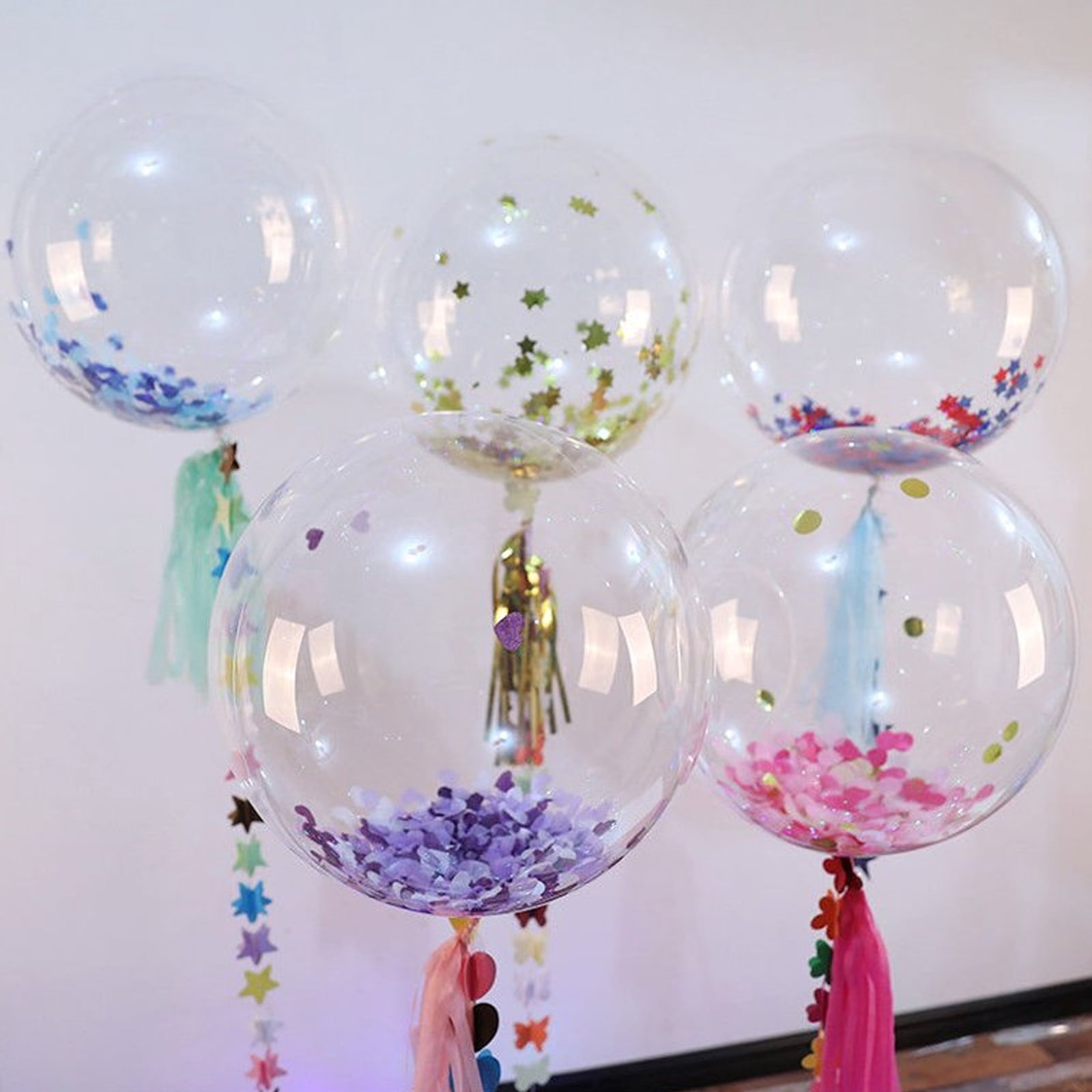 30Pcs Bobo Balloons 24inch Large Clear Balloon for Wedding Birthday Party Decoration (Noincluding Stuffing)