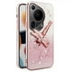 thumbnail image 1 of KADEM For Huawei Pura 70 Ultra Case Dragonfly Kickstand TPU Flowers Glitter Phone Cover - Blue, 1 of 5