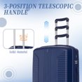 thumbnail image 4 of 3 Piece Rolling Luggage Set Carry on Luggage Spinner Wheel Lightweight Suitcase with TSA Lock 20in24in28in, 4 of 7