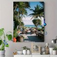 thumbnail image 4 of Headphone Music Woman Abstract Canvas Print Hotel Lobby Study Room Decor, 4 of 8