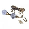 thumbnail image 4 of 2 ganchos para sujetar cortinas de cristal y metal, color bronce oscuro, 4 of 6