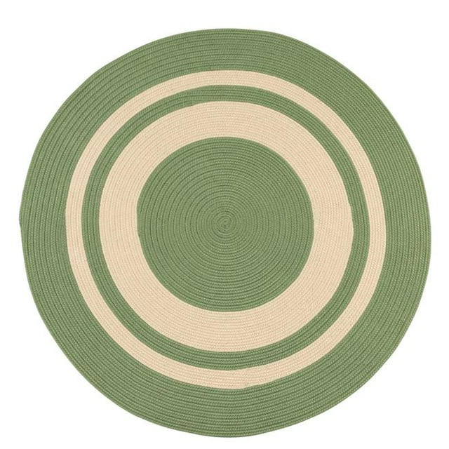 Colonial Mills Rug CN40R096X096 Coronado Round Braided Rug Moss - 8 ft.