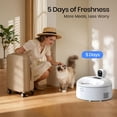 thumbnail image 6 of Invengo Smart Automatic Cat Feeder with Cooling & Heating, Wet & Dry Food Dispenser with 3MP Camera, App Control, Touch Screen, 5 Meal Timer, White, 6 of 10