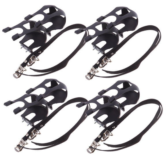 Yongwei 4pcs Bike Pedal Straps for Fixed Gear Cycle Beginners - Black