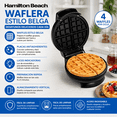 thumbnail image 3 of Waflera Hamilton Beach Antiadherente con Acero Inoxidable 1000W, 3 of 5
