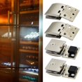 thumbnail image 2 of Glass hinge wine cabinet door hinge opening glass flat door hinge, 2 of 8