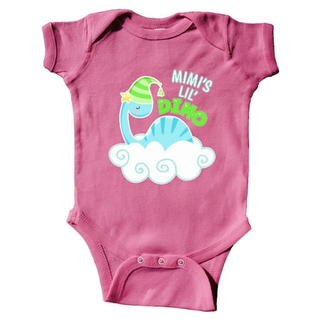 

Inktastic Mimi s Lil Dino with Cute Blue Baby Dinosaur Gift Baby Boy or Baby Girl Bodysuit