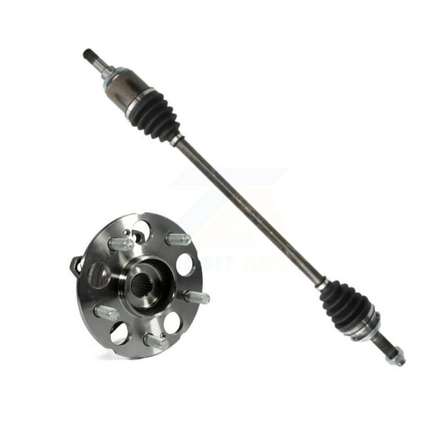 Kugel Rear Right (Passenger Side) CV Axle Drive Shaft and Complete Wheel Hub Bearing Assembly Kit for Car 2013-2016 Honda CR-V AWD KN7-100738