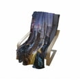 thumbnail image 4 of City Soft Flannel Fleece Throw Blanket, Nighttime at Dubai Vivid Display United Emirates Tourist Attraction Travel Theme, Cozy Plush for Indoor and Outdoor Use, 60" x 80", Multicolor, by Ambesonne, 4 of 6