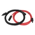 thumbnail image 2 of Whataatahia Cable de extensión solar de 2 piezas 10 AWG Cable solar con conector macho hembra para uso en exteriores Rojo Negro 6M, 2 of 8