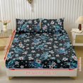 thumbnail image 2 of Pzuqiu Sea Turtle 3 Pieces Bed Sheet Set with Pillowcases, Breathable Soft,Home Fitted Bottom Sheet with 2 Pillowcases, Comfy Breathable, Bedding Fitted Sheet Deep Pocket,Full XL Size, 2 of 7