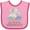 Pink and Fuchsia, variant on Will You Be My Godparents? Boys or Girls Baby Bib