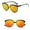 A, variant on Miorin Under $5 Vintage Sun Glasses for Women Men Vintage Light Weight Fashion Essential Multicolor Frame Brown Lens Sunglasses