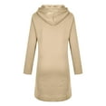 thumbnail image 4 of Dezsed Hoodies for Girl Long Sleeve Zip Up Hooded Sweatshirts Winter Boys And Grils Casual Loose with Pockets Childrens Warm Hooded Hoodie Jacket for 11-12 Years Beige, 4 of 5