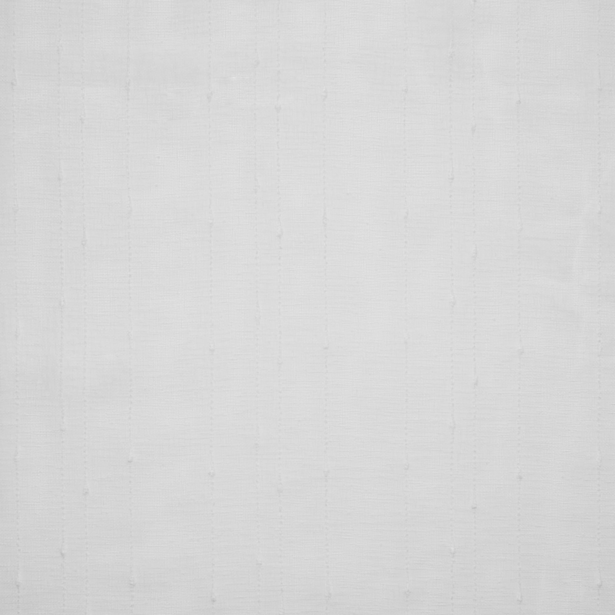 Exclusive Home Itaji Linen-Like Embellished Slub Sheer Rod Pocket Top Curtain Panel Pair, 54"x84", White