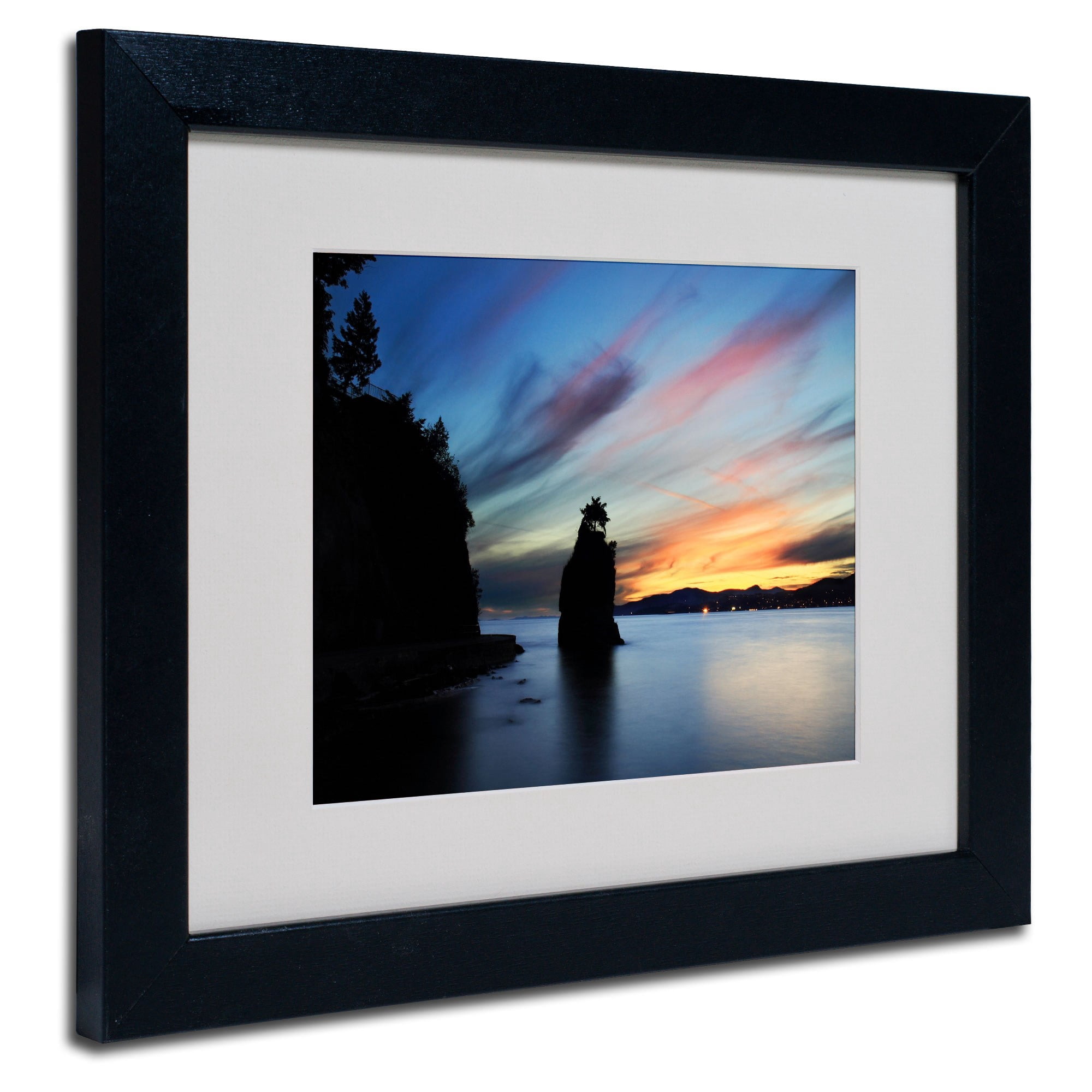 Trademark Fine Art "Siwash Rock" Matted Framed Art by Pierre Leclerc