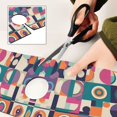 thumbnail image 6 of Yayeee Faucet Mat for Kitchen Sink 14.7" Diatomite Long Splash Guard Pad, Orange Geometric, 6 of 7