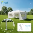 thumbnail image 4 of Toldo Carpa Para Fiesta 6x3 Impermeable 4 Paredes Eventos Blanco, 4 of 7