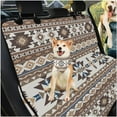 thumbnail image 3 of Pzuqiu Western Tribal Style Dog Car Seat Cover for Back Seat for L Cars, SUVs & Trucks Dogs Car Hammock with Hanging Car Trash Can & Dog Bandanas 3 Piece, 3 of 6