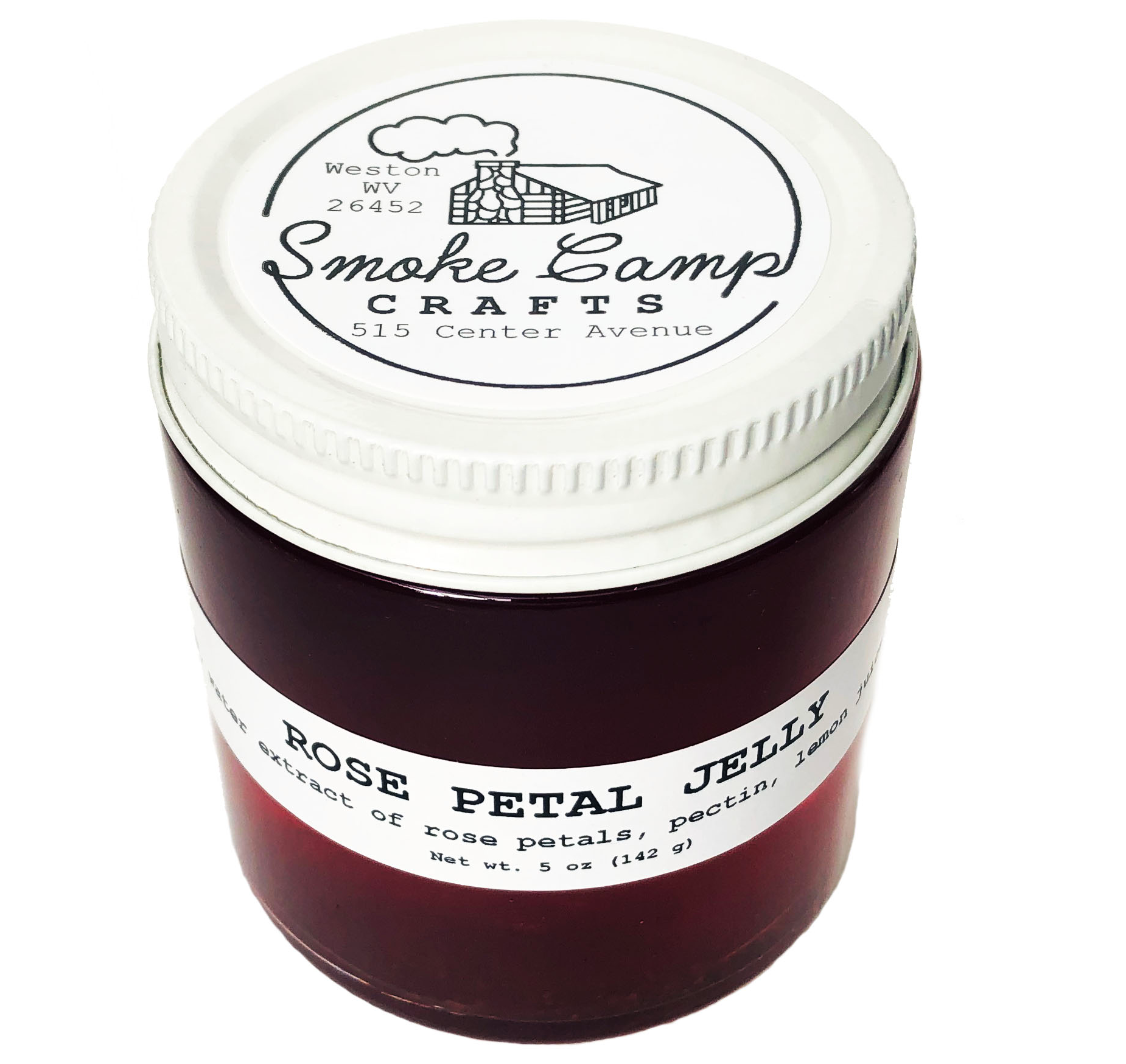 Rose Petal Jelly, 5 oz Craft, Gourmet, Unusual Jams & Jellies Made in West Virginia, USA