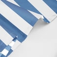 thumbnail image 4 of Shower Curtain Abstract Classic Blue and White Stripe Graphic Modern Waterproof Polyester Fabric 72 x 72 inches Set with Hooks, 4 of 5