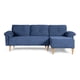 thumbnail image 2 of Sala Modular Reversible De Velvet Azul Modelo Sergey, 2 of 11