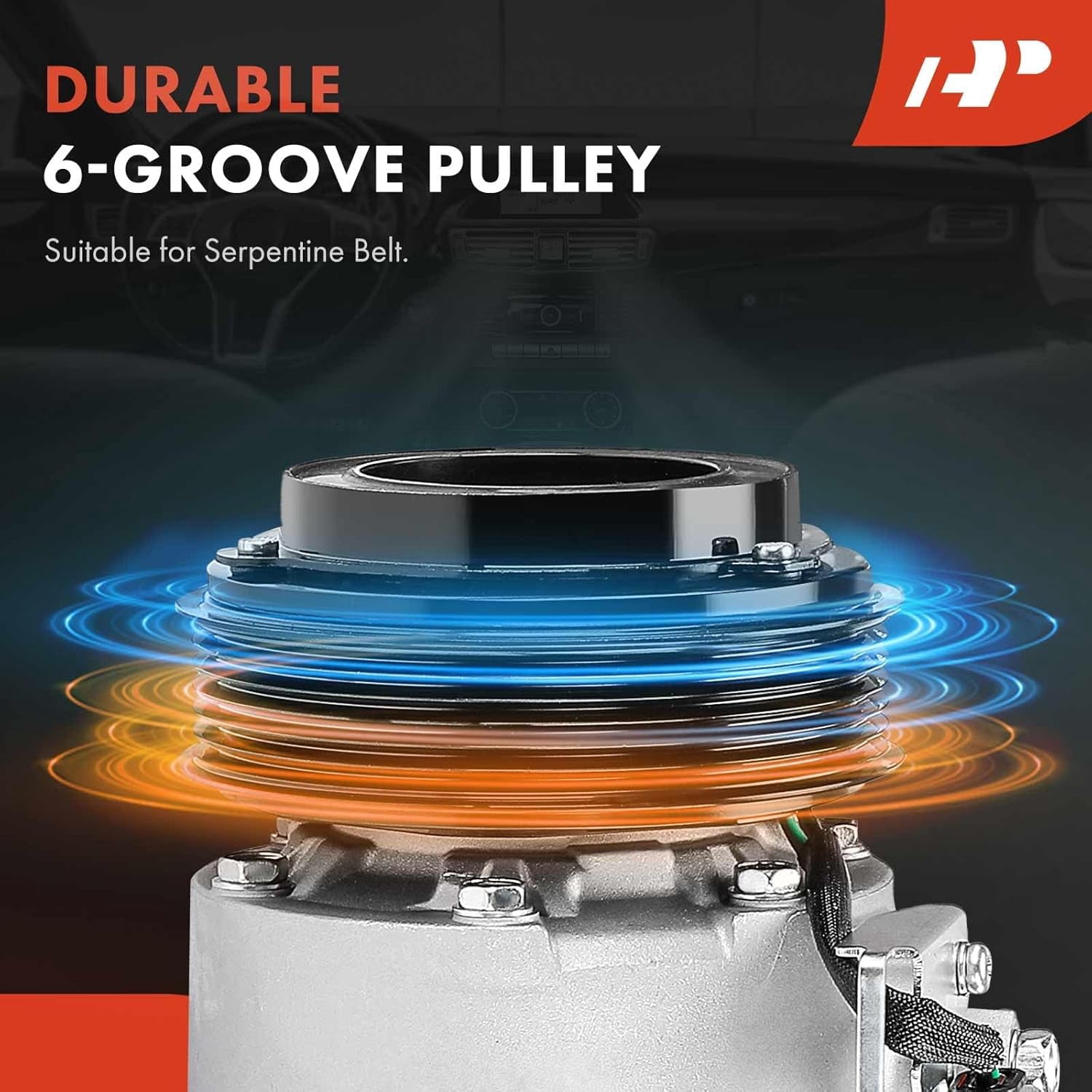 A-Premium Air Conditioner AC Compressor with Clutch Compatible with Chevrolet Camaro 2016-2021 & Cadillac CTS 2016-2019, ATS 2016-2019, 3.6L