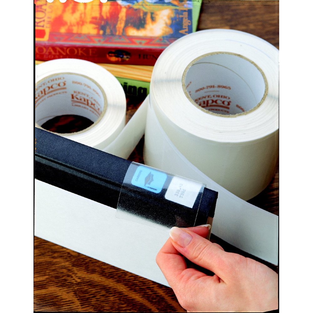 LP008 Round NonGlare Label Protector, Vinyl, 11/2" x 2" Size, Clear