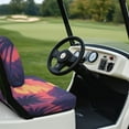 thumbnail image 3 of Uorisanigo Golf Cart Seat Covers Durable Sunset Palm Tree Beach Elastic Seat Cushion Golf Cart Accessories Universal Club Car and More 2-Seater Golfing Carts, 3 of 7