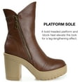 thumbnail image 4 of Journee Collection Womens Jaquie Round Toe Platform High Ankle Booties, 4 of 6
