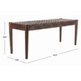 thumbnail image 2 of Safavieh Bandelier Cowhide Leather Bench, 2 of 8