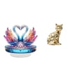 thumbnail image 1 of Escultura De Cisne De Acrílico Para Centro De Mesa, Figura Decorativa, Adorno Artesanal Para Estantería, Oficina, Chimenea, Armario, San Valentín., 1 of 8