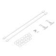 thumbnail image 1 of Dollhouse Double Curtain Rod, Versatile Miniature Curtain Rods 1/12 Scaled Durable Alloy  for Window, 1 of 7