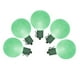 Lot de 10 Lumières de Noël à LED Vert Sucré à Piles G50 - Fil Vert – image 1 sur 1