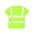 thumbnail image 5 of LiiYii Men's Lightweight Hi Vis Safety T-shirts with Reflective Strips Quick Dry Moisture Wicking Fluorescent Yellow XXL, 5 of 7