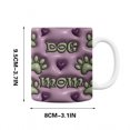 thumbnail image 2 of Gnmfd Dog Mom Inflated Personalized Ceramic Mug Large Coffee Cup for Pet Lovers Birthday Christmas Easter Gift Party Decor for Friends Loved Ones, 2 of 4