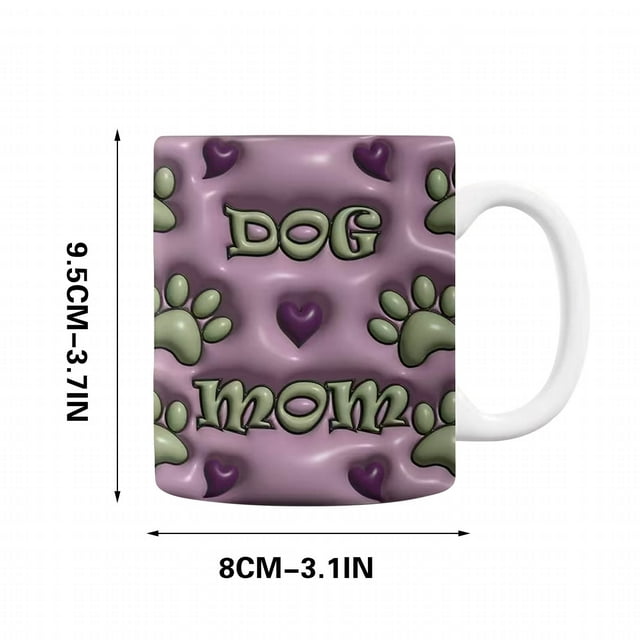 Coffee Cups & Mugs Dog Mom Dog Inflated Mug Personalized Ceramic Mug Pet Lovers