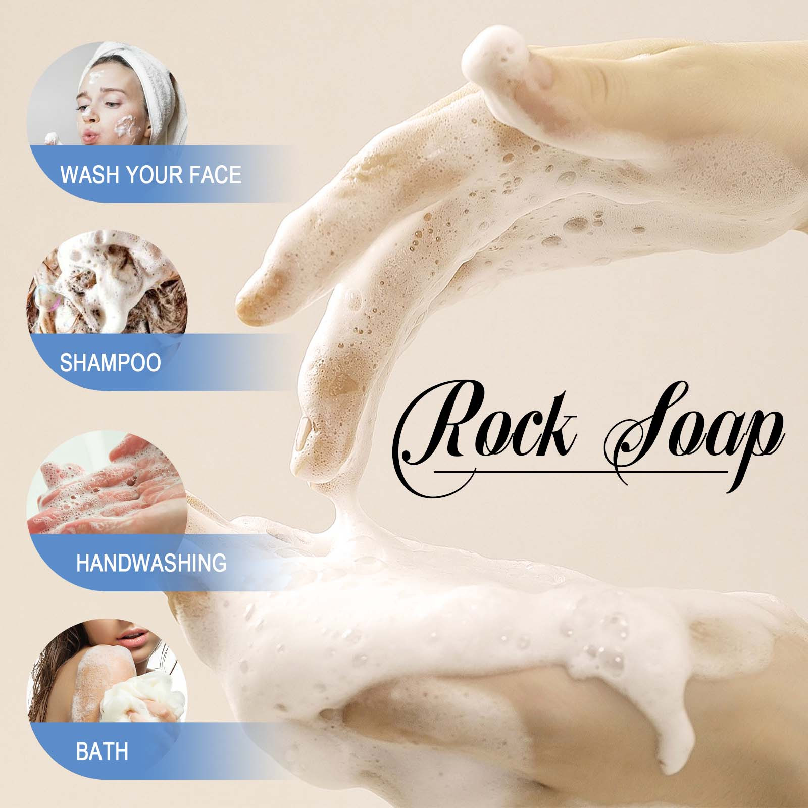 Soap Bar Hand Soap Bar Whole Body Soap Rocks MoisturizIng ExfoliatIng ...