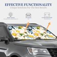 thumbnail image 4 of Vsdgher Bees Collecting Nectar Print Car Windshield Sun Shade, Reflective Sunshade Window Sunshade Sun Visor Protector Fit for Cars,Trucks,SUVs-Medium, 4 of 6