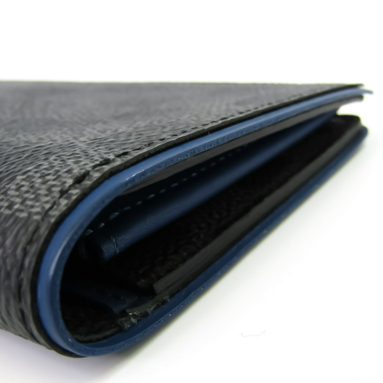 Pre-Owned Louis Vuitton Damier Graphite Brazza Wallet N63266 Neptune Men's  Damier Graphite Long Wallet (bi-fold) Blue (Good) 