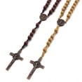 thumbnail image 5 of Collar de rosario católico de madera yuxing con cruz para joyería religiosa, 5 of 5