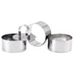 thumbnail image 1 of KDJ Professional Stainless Steel Cooking Rings Set of 4 - Food Presentation Molds for Desserts, Terrines, Mousses & Cheesecakes - Dishwasher Safe Kitchen Tools (8x8x12cm), 1 of 7
